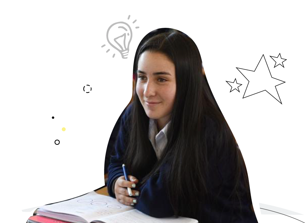 Niña presentando